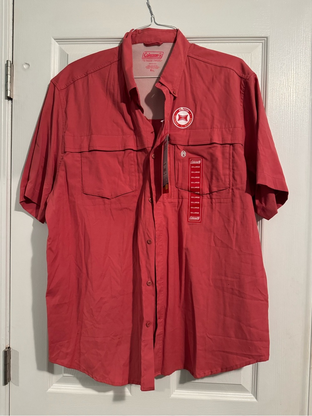 Coleman Red Short-Sleeve Button-Up Shirt